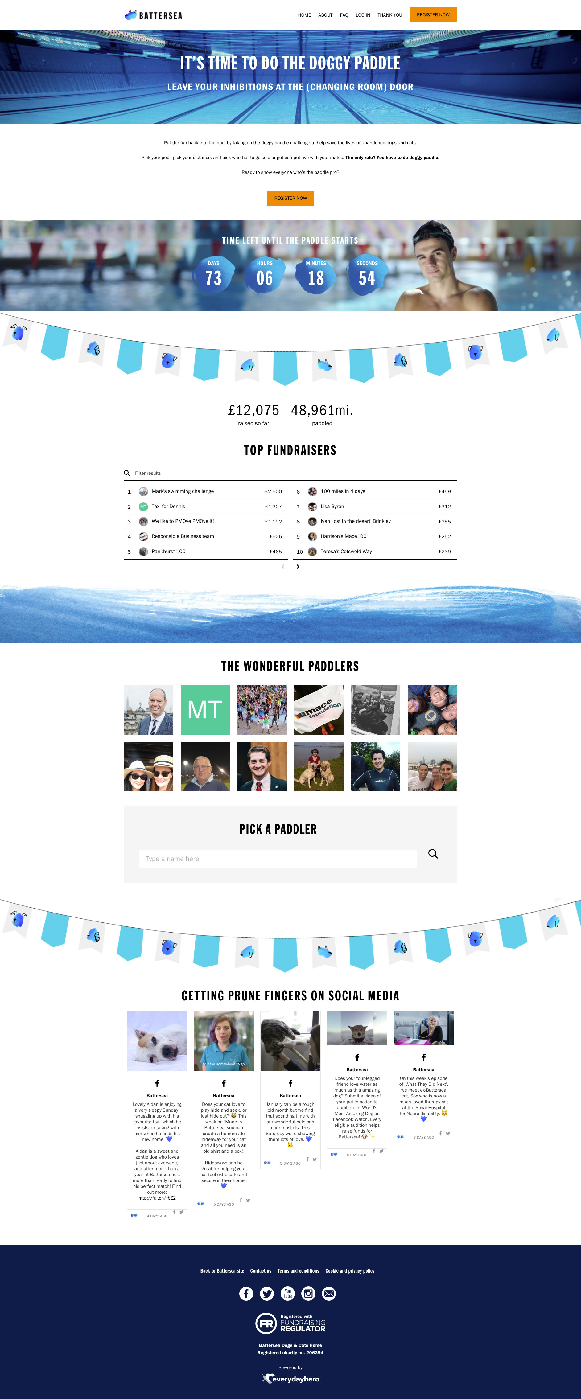 Microsite one-pager