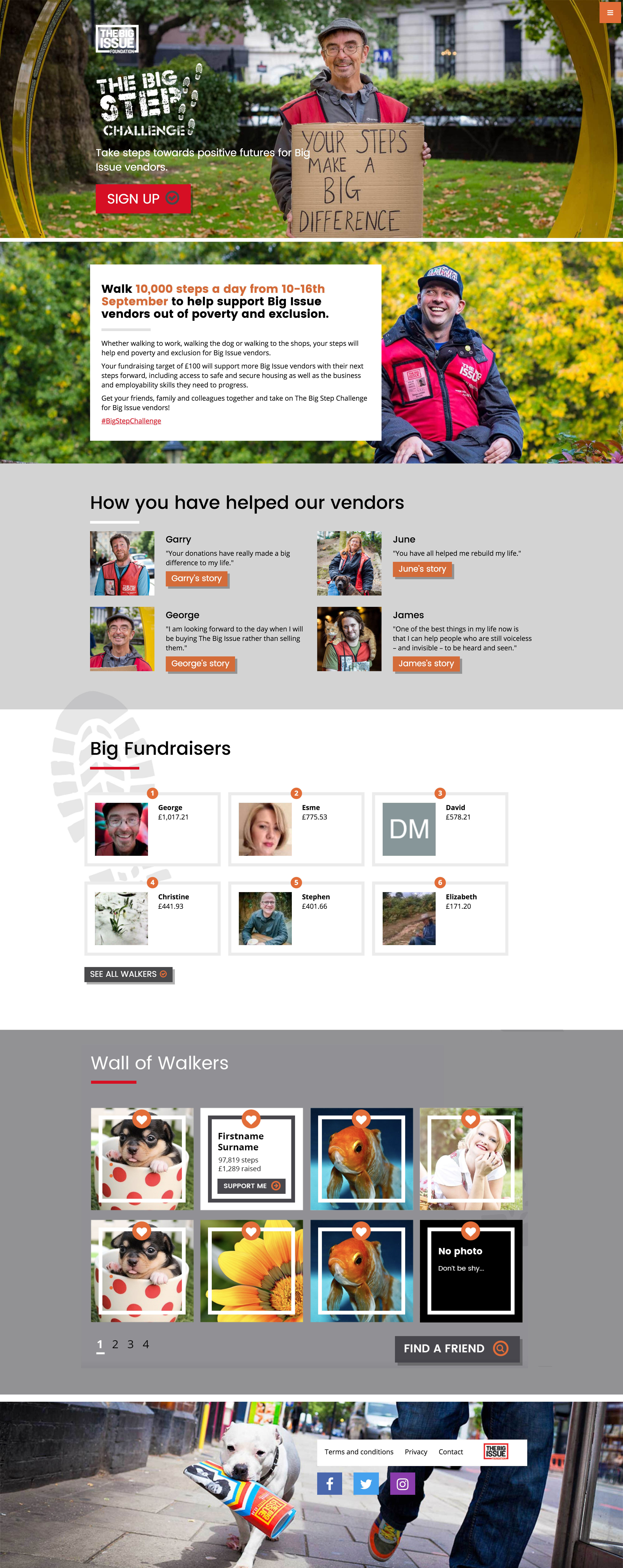 Landing page