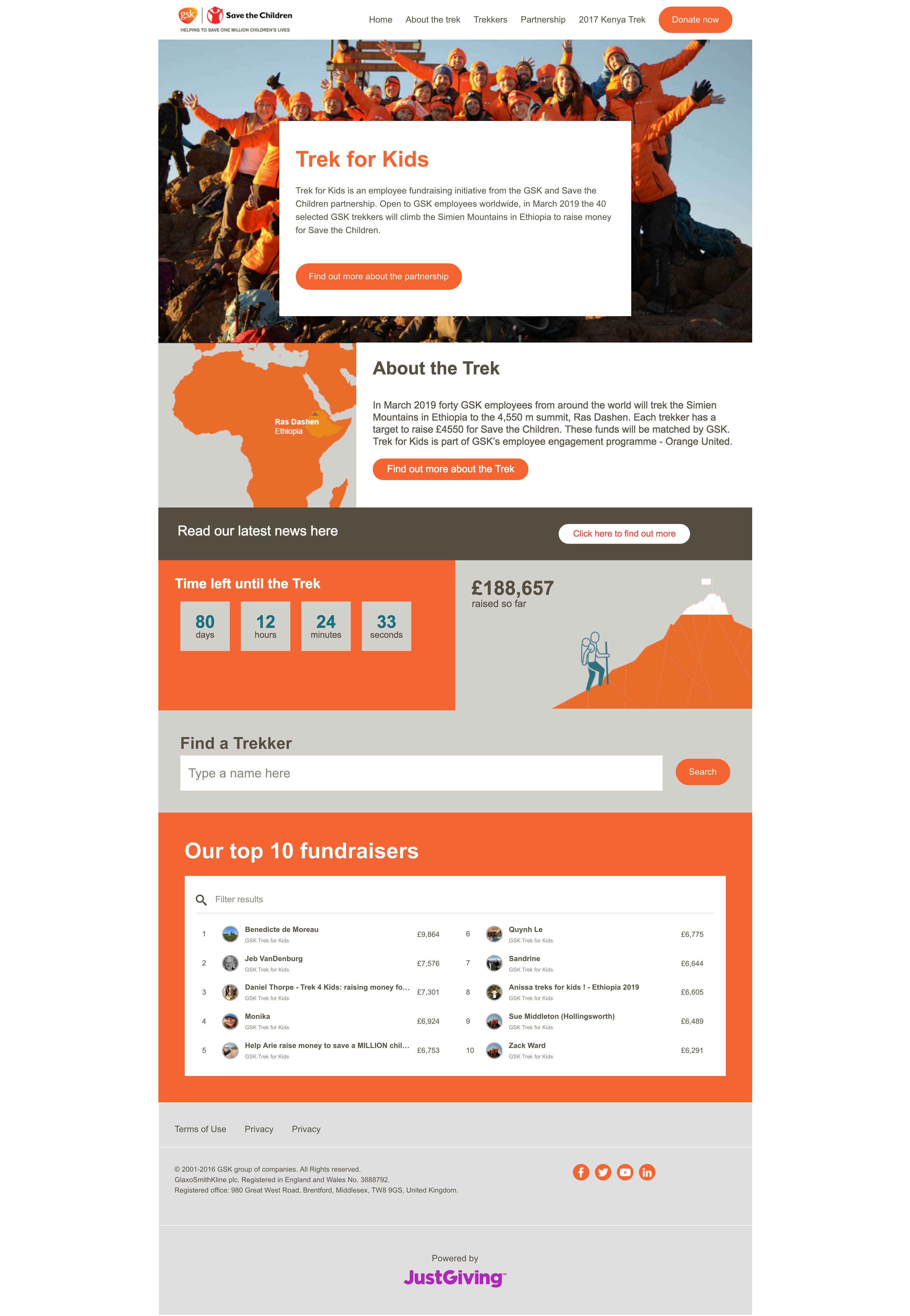Landing page